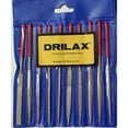 thumbnail image 4 of Drilax Diamond Coated Needle File Set 10 Pieces 5-1/2″ Long Sharpening Tool Kit Various Shapes, 4 of 9