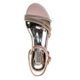 thumbnail image 6 of Badgley Mischka Girls Low Heeled Dress Sandals. (Little Kids Big Kids), Pink, Size: 1, 6 of 7