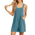 thumbnail image 4 of Cueply Rompers for Women Short Overalls Casual Summer Adjustable Strap Shorts Jumpsuit with Pockets, 4 of 7
