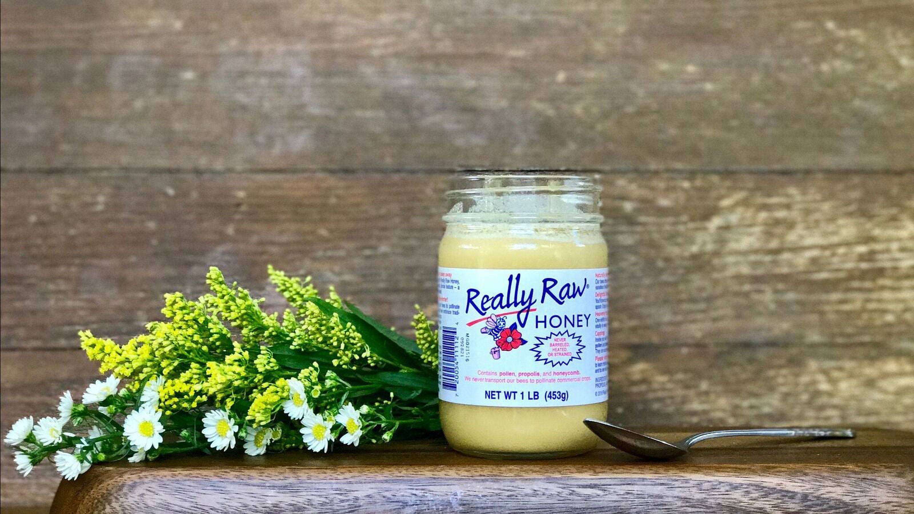 Really Raw Honey - Unheated Unstrained - 16oz., Pack of 3