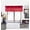 BURGUNDY, variant on Gorgeous Home Linen Burgundy 1pc Semisheer Solid Faux Silk Rod Pocket Straight Window Valance 55"in Wide X 18"in Length