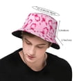 thumbnail image 2 of Bucket Hat for Men Women, Breast Cancer Awareness-Q Breathable Sun Hat Summer Beach Hats, Fun Womens Mens Bucket Hat for Travel Outdoor Vacation Fishing Hiking Sports, 2 of 6
