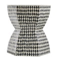 thumbnail image 3 of GZXS Modern Accent Side Table with Capiz Shell Inlay, Hexagon Garden Stool for Living Room, Bedroom, Patio, Balcony (Black+White), 3 of 10