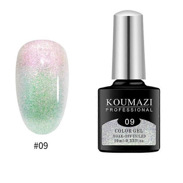 10ml Glitter Powder Nail Gel Shinning Nail Polish Disco Style Bright Nail UV Gel