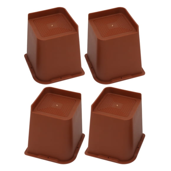 Furniture Extra Raiser, Anti Slip Stackable Bed Chair Risers Block 6in L Shaped 4PCS for Sofa