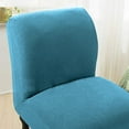 thumbnail image 5 of Chair Covers High Stretch Armless Chair Covers for Living Room Luxury Thick Velvet Chair Slipcovers Modern Furniture Protector with Elastic Bottom, Machine Washable, 5 of 7
