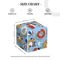 thumbnail image 4 of Lsque Dogs With Pool Floats Printed Tissue Box Cover Holder, Facial Paper Organizer Dispenser,Square with Bottom Belt, PVC Leather Decorative Organizer, 4 of 8