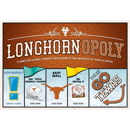 Late For The Sky: Longhorn-Opoly - University of Texas Themed Family Board Game, Opoly-Style, Traditional Play Or 1 Hr Version, Ages 8+, 2-5 Players