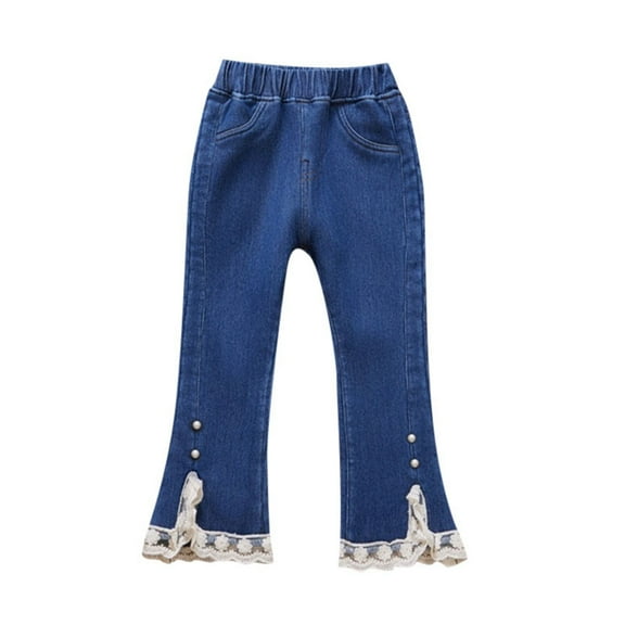 Girls Pants,Lined Jeans Winter Denim Jeggings Girls Kids Warm Pants for Cold,Pants for Boys,Blue,10-12 Years