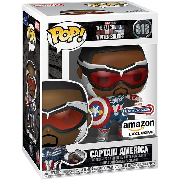 Pop Marvel The Falcon and the Winter Soldier 3.75 Inch Action Figure Exclusive - Captain America (Falcon) #818
