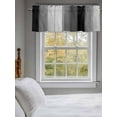 thumbnail image 3 of Valance Curtains for Kitchen Windows Farm Wood Board Gray Gradient PlankRod Pocket Valance Retro Wooden Grain Short Window Curtain Topper for Bedroom Living Room Bathroom 54x18in, 3 of 9