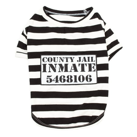 furry inmate dog costume shirt large