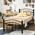 thumbnail image 2 of Costway Twin Size Metal Bed Frame Platform Mattress Foundation W/Headboard Footboard, 2 of 10