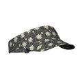 thumbnail image 2 of Yiaed Daisies Flowers Print Sport Sun Visor Hats Adjustable Empty Top Baseball Cap Cotton Ball Caps for Women and Men, 2 of 5
