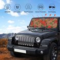 thumbnail image 6 of Bingfone Rose Mix Leopard 1 Car Windshield Sun Shade Protector Keep Your Vehicle Cool Sun Shield Visor Cover Foldable for Car Truck SUV-Small, 6 of 8