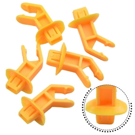 Rod Clip Yellow Hood Support Prop Rod Clip Holder AM5Z16828A Replaces CV6Z 16828 A for Ford Focus C Max Escape 5 Pack