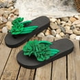 thumbnail image 5 of Dakaela Womens 3D Floral Sandals Non Slip Summer Dressy Thong Flip Flops Yoga Mat Comfortable Backless Walking Slides Slippers Size 6-10, 5 of 7