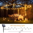 thumbnail image 4 of Luces solares navideñas con forma de bokeh, 24 m, 240 LED, 8 modos, resistentes al agua, 4 of 6