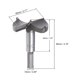 thumbnail image 3 of Uxcell Broca Forstner de 55mm de diámetro con punta de carburo y vástago redondo para perforar madera, 3 of 5
