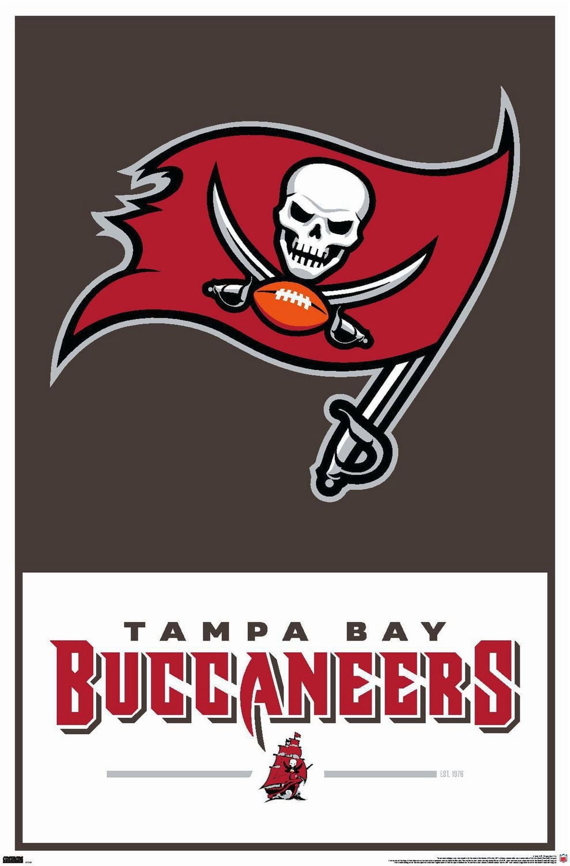 NFL Tampa Bay Buccaneers - Logo 21 Wall Poster, 22.375" x 34"