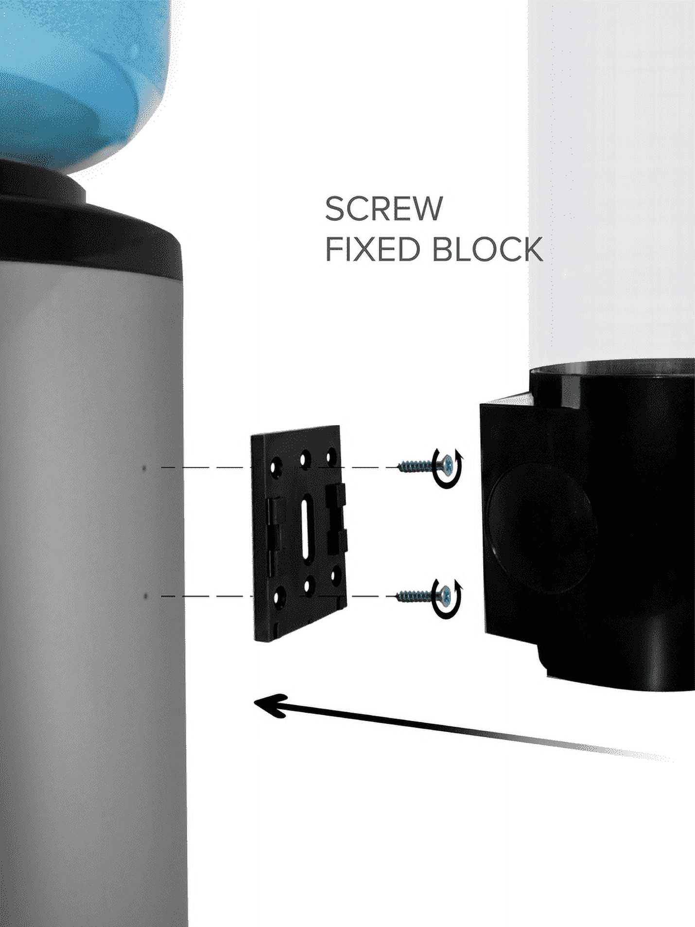 Brio Black Cup Dispenser (Magnetic or Screw Plate Mountable) Fits