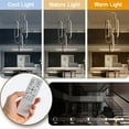 thumbnail image 7 of 6 Rings Modern LED Chandelier,Large Black High Ceiling Chandeliers with Remote Control Ring Pendant Light Fixture for Staircase Foyer Entryway, 7 of 7