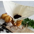 thumbnail image 3 of Reusable Cloth Pourover Coffee Filter - Made in Canada of Hemp and Organic Cotton, Eco-Friendly, Natural Filter fits chemex carafes, 3 of 7