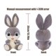 thumbnail image 3 of Rabbit Stuffed Plush Toys, Cute Rabbit Throw Pillow Rabbit Animal Plushies, Ideal Christmas Birthday Valentines Soft Stuffed Toy Gifts for Kids and Adults, 3 of 4