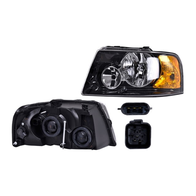 Faro DEPO Expedition 2003 A 2006 Ford Izq Fdo Negro