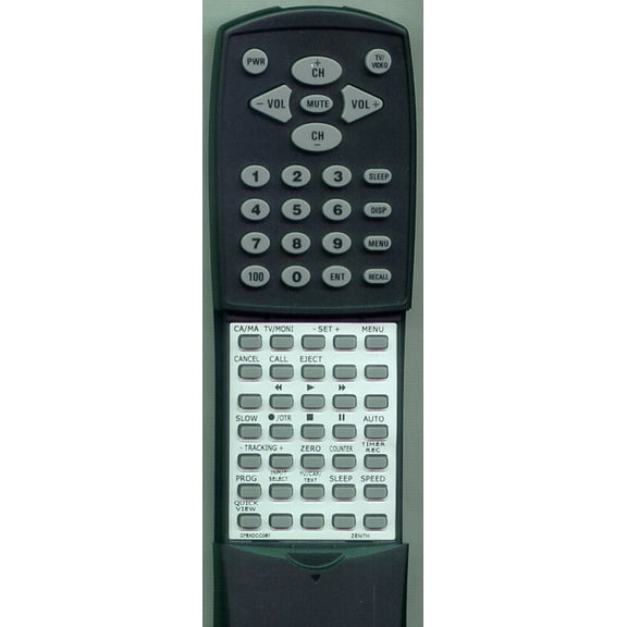 Replacement Remote for ZENITH 076X0CC061, RT076X0CC061, TVBR1330W, TVBR1326W, TVBR1332W, TVBR1325W, TVBR1330WA