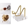 thumbnail image 2 of Esquirla Display tand For Gemstone Mineral pecimens Citrine Amethyst Geode tand S S, 2 of 8