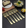 thumbnail image 6 of ReaNea Gold Dinner Fork 6 Pieces, Stainless Steel 8.17 " Fork Wedding Silverware Set, 6 of 8
