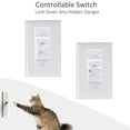 thumbnail image 2 of Light Switch Guard, AMZNOVA Wall Switch Guards Plate Covers [2 Pack], Keep Light Switch ON or Off, Protects Your Lights or Circuits from Accidentally Being Turned on or Off, White, 2 of 9
