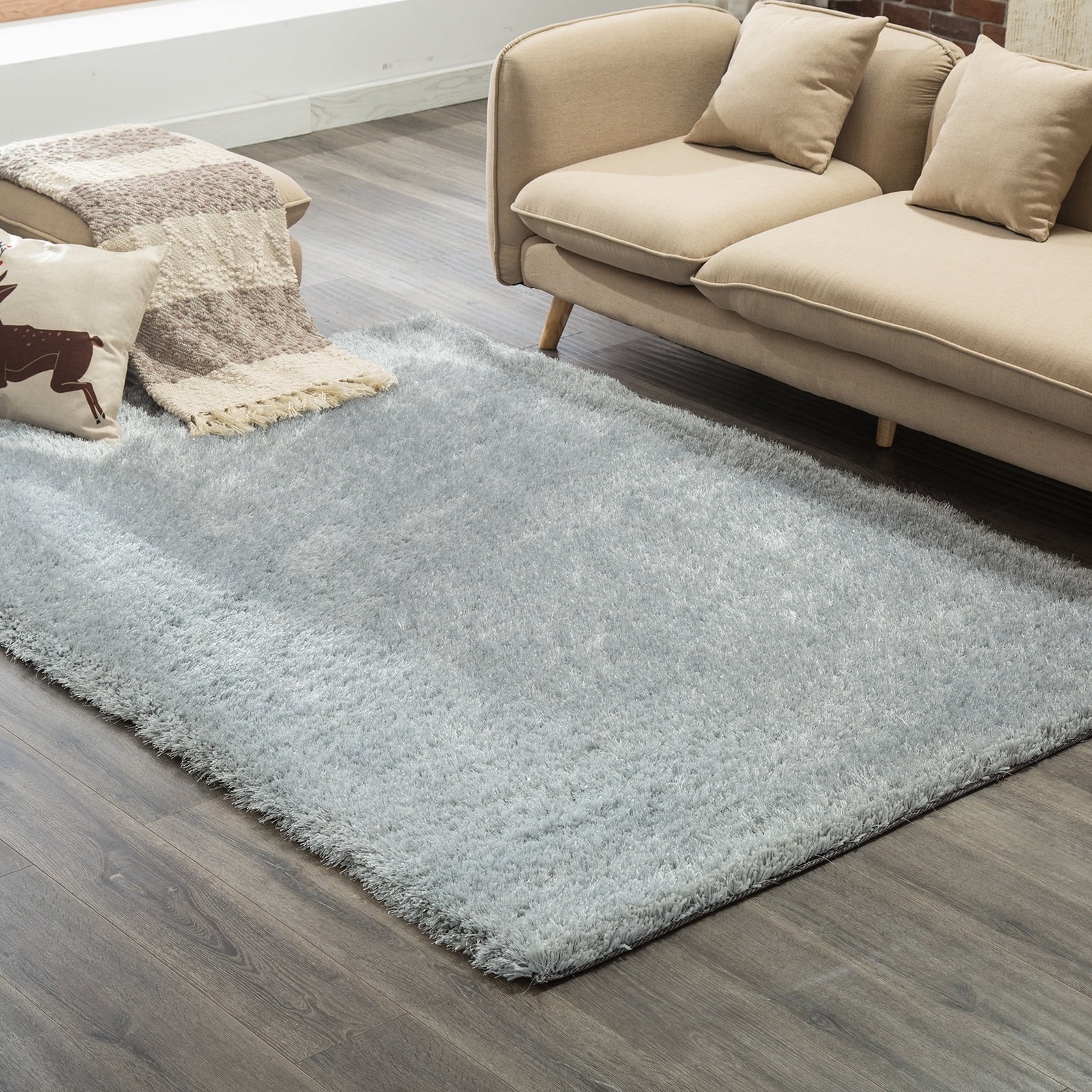 Rugs Carpets for living room bedroom Mecor Gray Walmart
