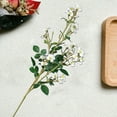 thumbnail image 4 of Mdesiwst Artificial Multiflora Rose Colorful Fake Flower Wedding Office Table Centerpiece Faux Floral Branch Flower Arrangement Decoration, 4 of 10