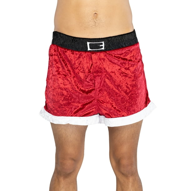 INTIMO Mens Santa Holiday Boxer Shorts red M Walmart
