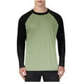 thumbnail image 5 of Tauxra Men Long Sleeve Shirt, Casual Solid Color Pullover Top for Daily Wear, Soft Polyester Fabric with Comfortable for All Day, 5 of 5