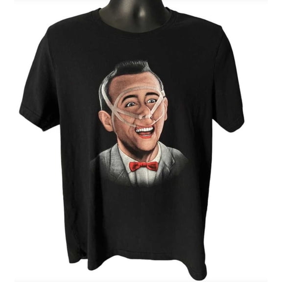 Rare Pee-wee Herman Black T-Shirt Unisex Cotton ZA026
