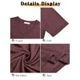 thumbnail image 6 of MOSHU 2 Pack Womens T Shirts V Neck Casual Tops Short Sleeve Comfort Fit Shirts for Women, 6 of 9