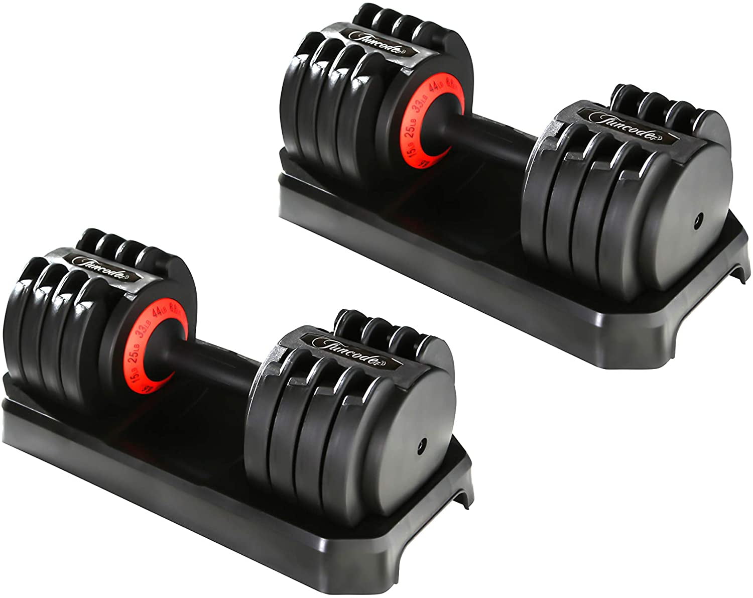 Adjustable Dumbbell 6.6-44Lbs Weight Five Options Anti-Slip Handle Single One 