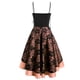 thumbnail image 4 of Mujeres Halloween Vintage alto grado Cami vendaje encaje hasta vestido alto bajo vestido de fiesta Pompotops ghjkhdj1033, 4 of 7