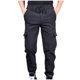 thumbnail image 2 of Pantalones largos de moda para hombre, con bolsillos laterales, cintura elástica, ribete en las piernas, forro polar, ropa de trabajo, pantalones de poliéster para hombre., 2 of 9