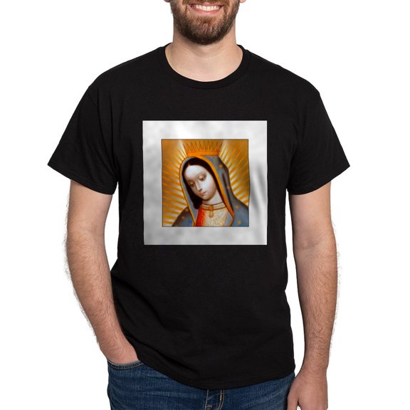 CafePress - Our Lady Of Guadalupe Dark T Shirt - Men's Classic Graphic Cotton T-Shirt