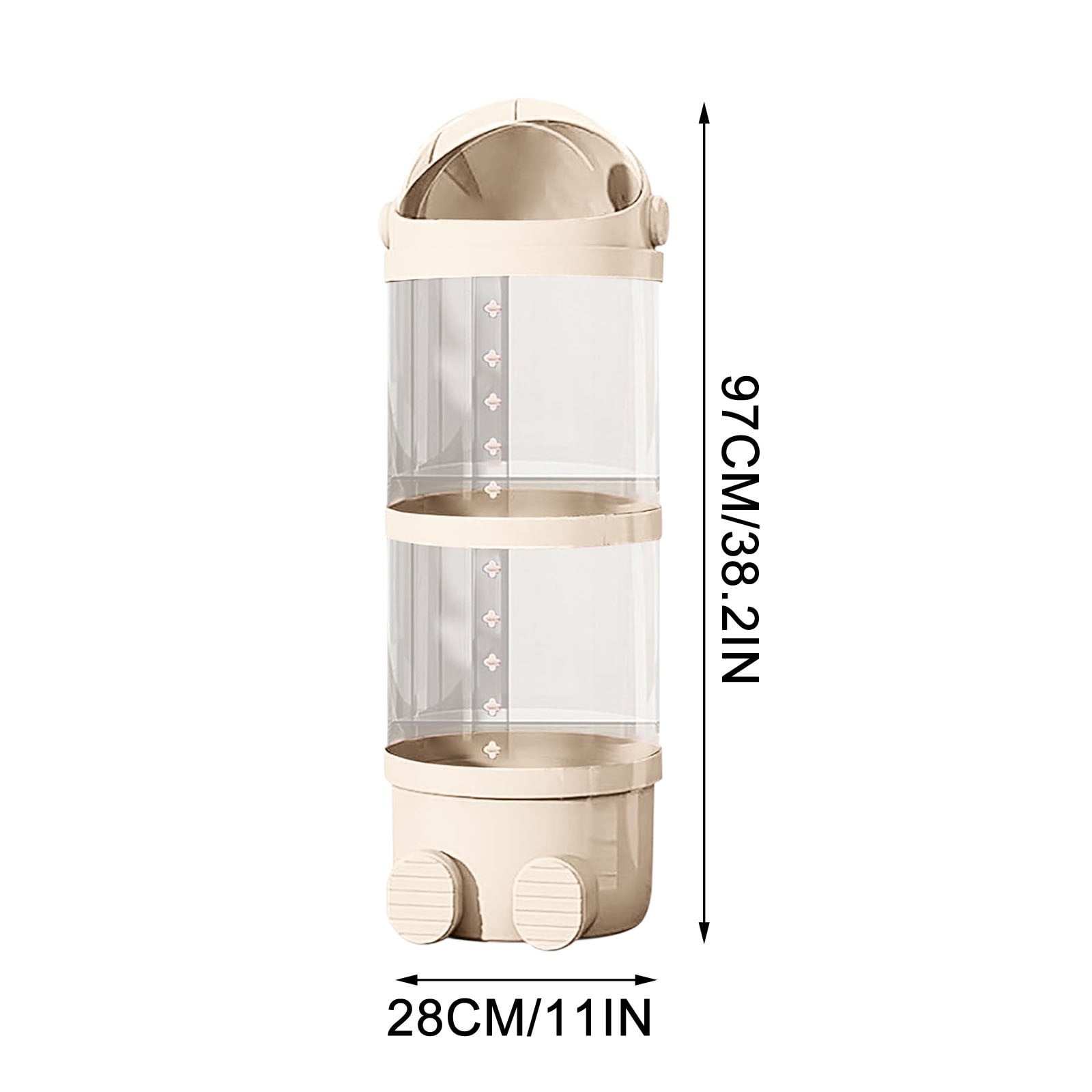 Mouliraty Vertical Toy Storage Tube Stuffed Animals Storage Tube Plushies Storage Stuffed Animals Organizer Tube Pet Transparent Bucket For Kids Toy OrganizerLarge Toy
