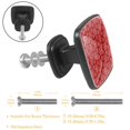 thumbnail image 2 of 4 Pcs Cabinet Handle Drawer Pulls Snowflakes Knobs with Screws Square Furniture Office Cabinet Knob Decoration, 2 of 5