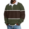 thumbnail image 1 of Hombres Camisa de Manga Larga Vintage Impreso Botón Abajo Cuello Turndown Casual Verano Sólido, 1 of 5