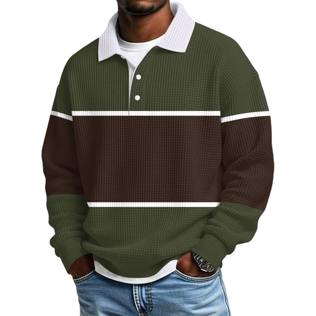 Hombres Camisa de Manga Larga Vintage Impreso Botón Abajo Cuello Turndown Casual Verano Sólido