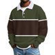 thumbnail image 1 of Hombres Camisa de Manga Larga Vintage Impreso Botón Abajo Cuello Turndown Casual Verano Sólido, 1 of 5