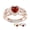 SS925/Rose Gold, variant on USA PJM Custom Women’s Class Ring Sterling Silver for High School & College Graduation-Rhodium