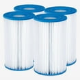 thumbnail image 1 of Funsicle Type A/C Pool Filter Cartridge (4 Pack), White, adults, 1 of 7